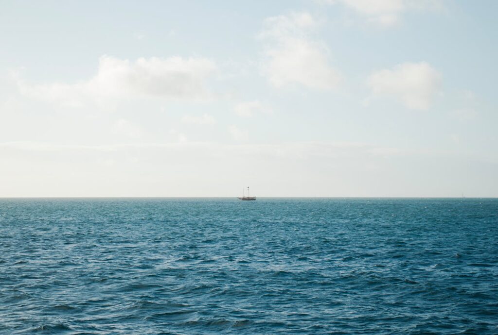 A Boat on a Sea